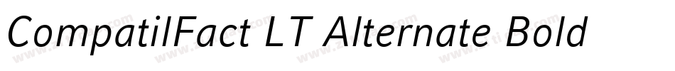 CompatilFact LT Alternate Bold Small Caps字体转换